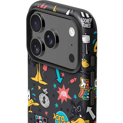 Looney Tunes Daffy Duck Patches iPhone 17 Pro Impact Case