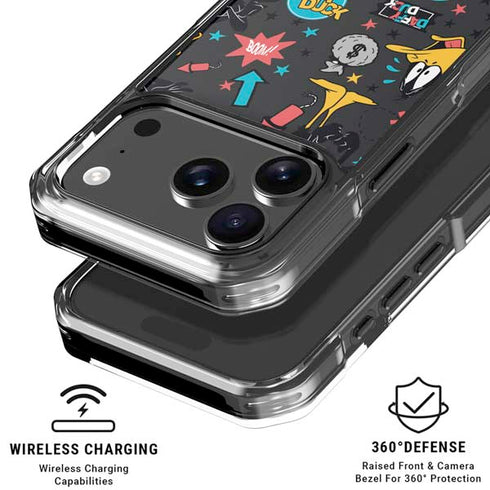 Looney Tunes Daffy Duck Patches iPhone 17 Pro MagSafe Case