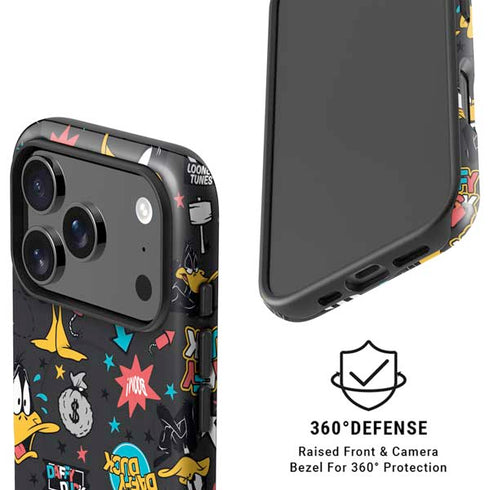 Looney Tunes Daffy Duck Patches iPhone 17 Pro Magsafe Impact Case
