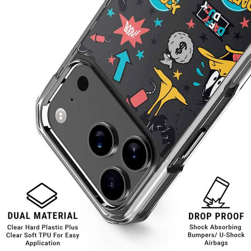 Looney Tunes Daffy Duck Patches iPhone 17 Pro Max MagSafe Case