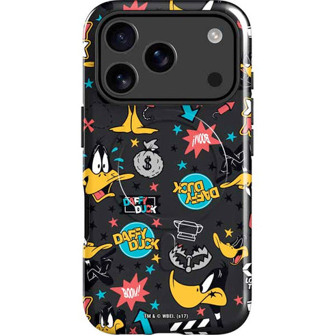 Looney Tunes Daffy Duck Patches iPhone 17 Pro Max Magsafe Impact Case