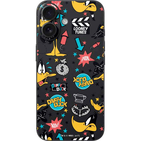 Looney Tunes Daffy Duck Patches iPhone 17 Skin