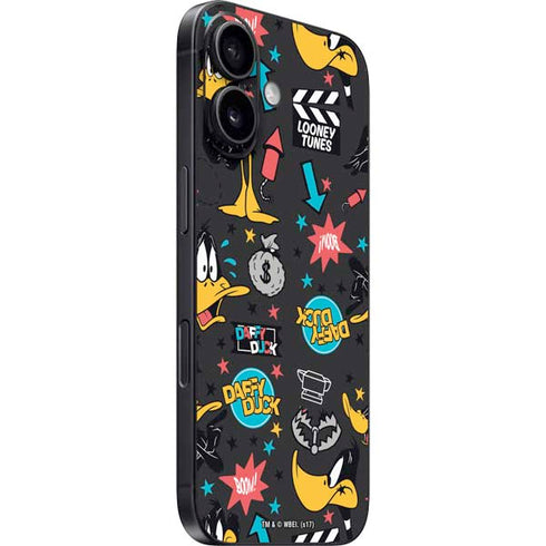 Looney Tunes Daffy Duck Patches iPhone 17 Skin