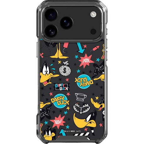 Looney Tunes Daffy Duck Patches iPhone 18 Pro Max Clear Case