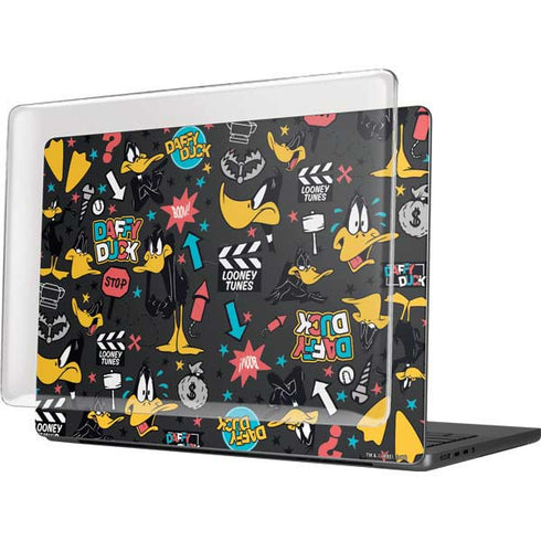 Looney Tunes Daffy Duck Patches MacBook Pro 14in (2021-24) Case plus Skin