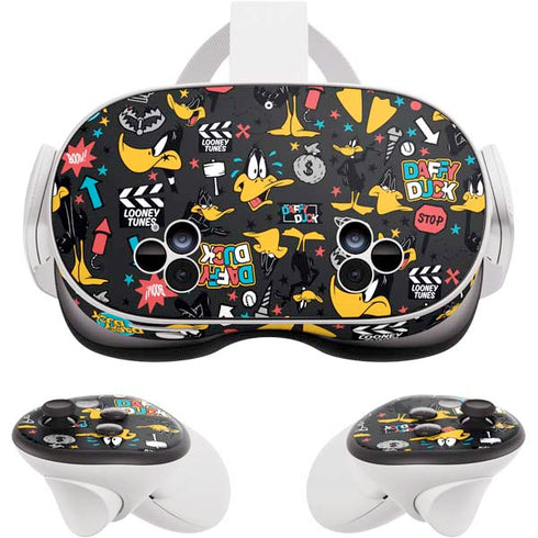 Looney Tunes Daffy Duck Patches Meta Quest 3S Skin