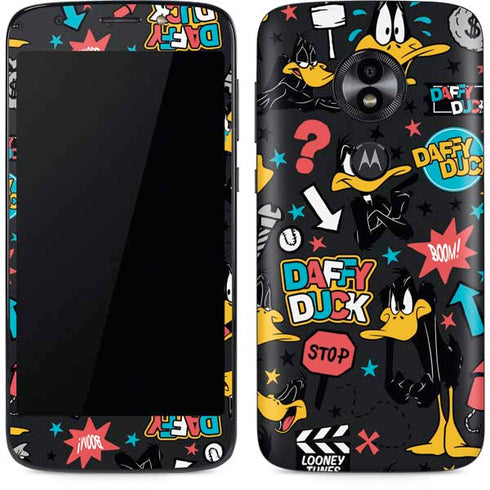 Looney Tunes Daffy Duck Patches Moto E5 Play Skin
