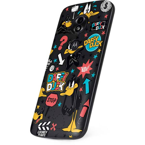 Looney Tunes Daffy Duck Patches Moto E5 Play Skin