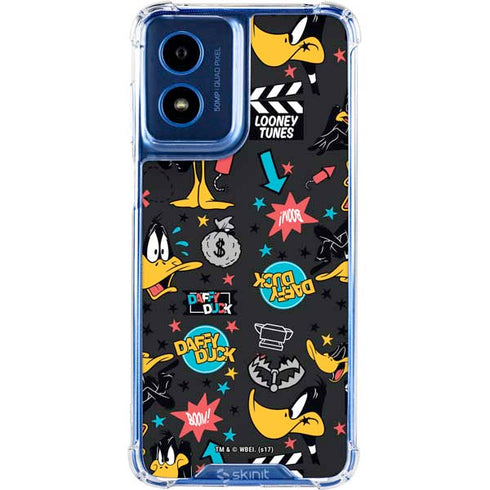 Looney Tunes Daffy Duck Patches Moto G 5G (2024) Clear Case