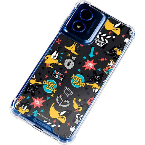Looney Tunes Daffy Duck Patches Moto G 5G (2024) Clear Case