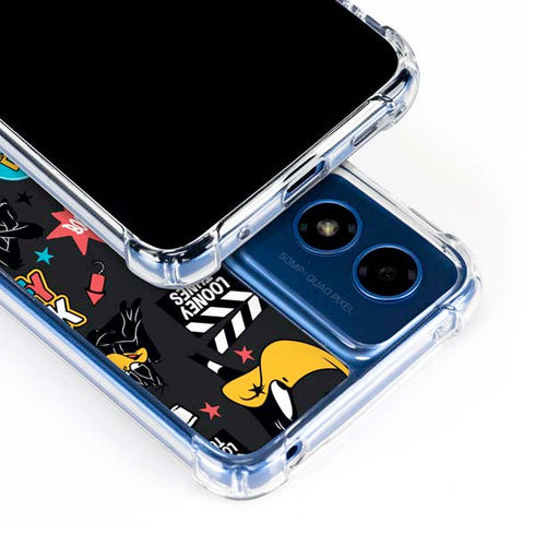 Looney Tunes Daffy Duck Patches Moto G 5G (2024) Clear Case
