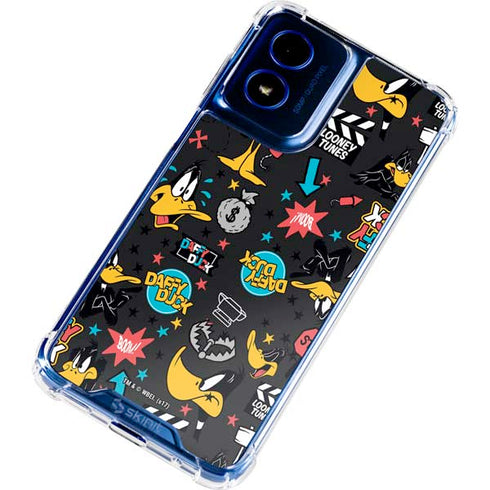 Looney Tunes Daffy Duck Patches Moto G Play 4G (2024) Clear Case