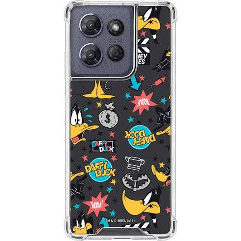 Looney Tunes Daffy Duck Patches Moto G Play 5G (2025) Clear Case
