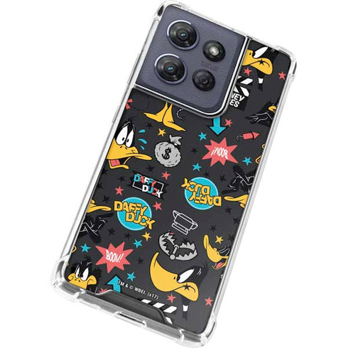 Looney Tunes Daffy Duck Patches Moto G Play 5G (2025) Clear Case