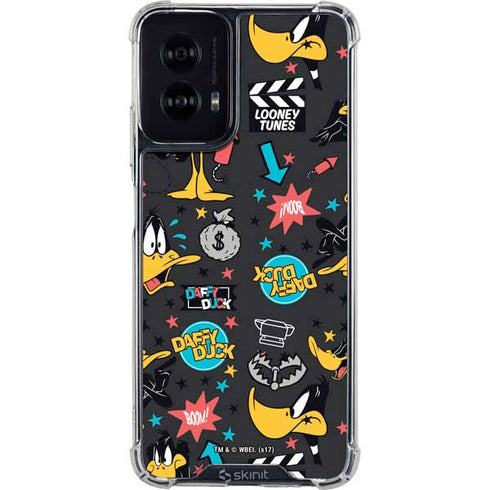 Looney Tunes Daffy Duck Patches Moto G Power 5G (2024) Clear Case