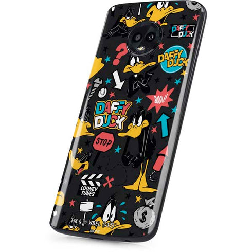Looney Tunes Daffy Duck Patches Moto G6 Skin