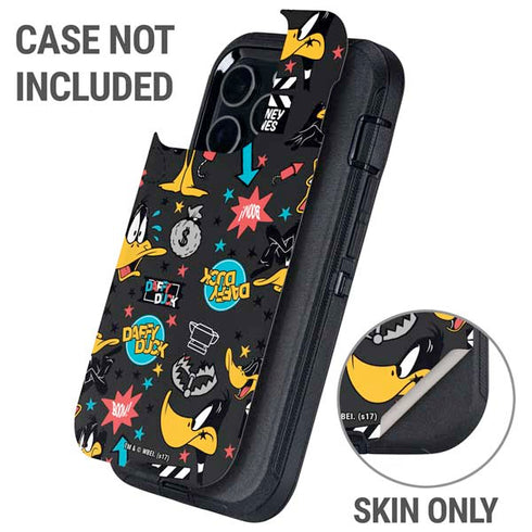 Looney Tunes Daffy Duck Patches Otterbox Defender iPhone Skin