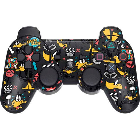 Looney Tunes Daffy Duck Patches PS3 Dual Shock wireless controller Skin