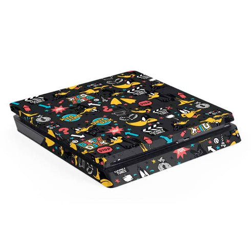 Looney Tunes Daffy Duck Patches PS4 Slim Skin