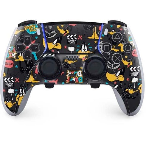 Looney Tunes Daffy Duck Patches PS5 DualSense Edge Pro Controller Skin