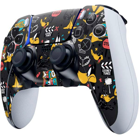 Looney Tunes Daffy Duck Patches PS5 DualSense Edge Pro Controller Skin