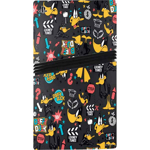 Looney Tunes Daffy Duck Patches PS5 Pro Console Skin