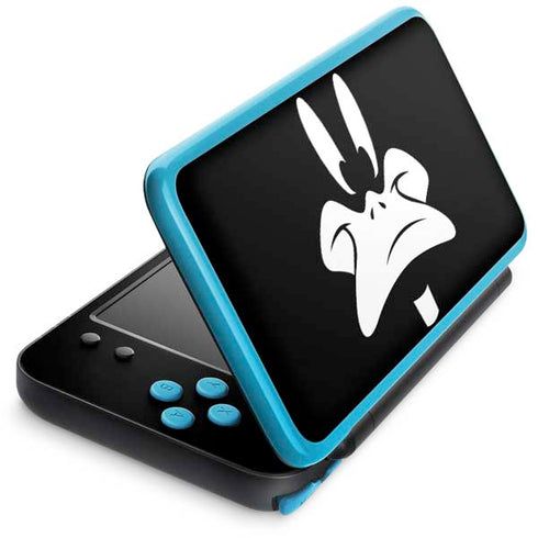Looney Tunes Daffy Duck Plain Black and White Nintendo 2DS XL (2017) Skin