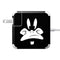 Looney Tunes Daffy Duck Plain Black and White 85W Power Adapter (15 and 17 inch MacBook Pro Charger) Skin