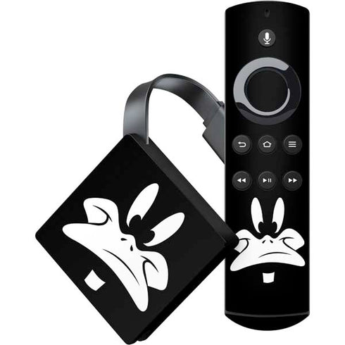 Looney Tunes Daffy Duck Plain Black and White Amazon Fire TV Skin