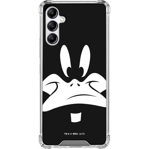 Looney Tunes Daffy Duck Plain Black and White Gabb Phone 4 Clear Case