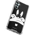 Looney Tunes Daffy Duck Plain Black and White Gabb Phone 4 Clear Case
