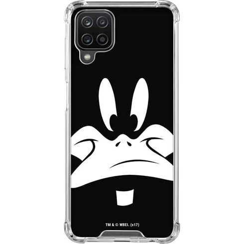 Looney Tunes Daffy Duck Plain Black and White Galaxy Cases