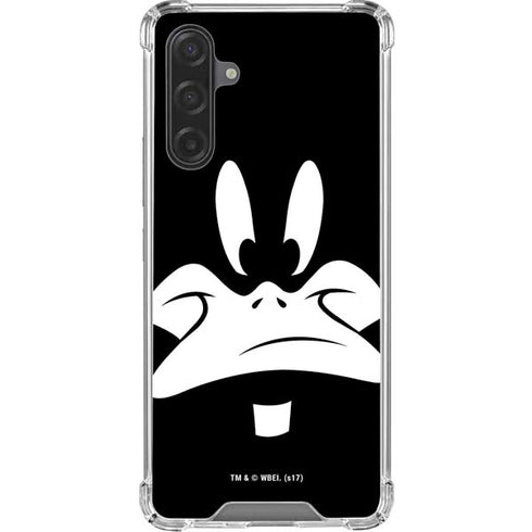 Looney Tunes Daffy Duck Plain Black and White Galaxy A17 Clear Case