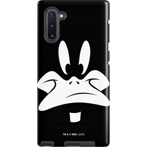 Looney Tunes Daffy Duck Plain Black and White Galaxy Cases