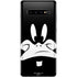 Looney Tunes Daffy Duck Plain Black and White Galaxy S10 Plus Skin