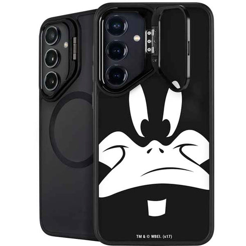 Looney Tunes Daffy Duck Plain Black and White Galaxy S25 Kickstand Case