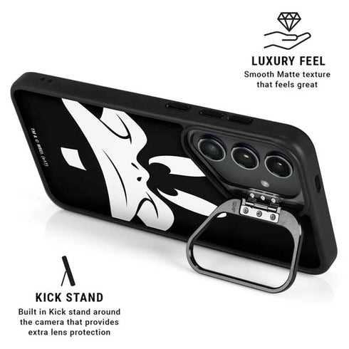 Looney Tunes Daffy Duck Plain Black and White Galaxy S25 Kickstand Case