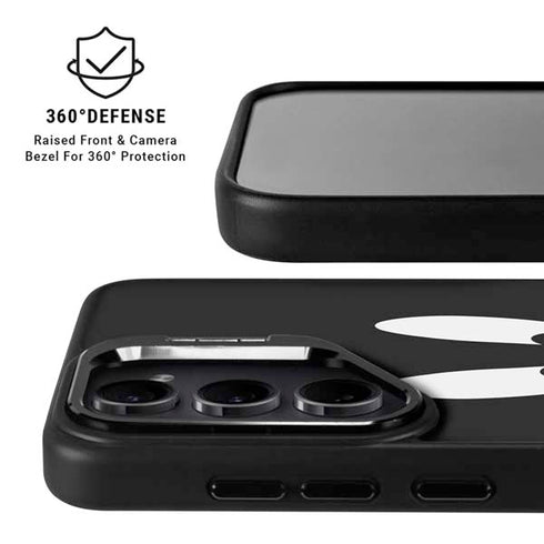 Looney Tunes Daffy Duck Plain Black and White Galaxy S25 Kickstand Case