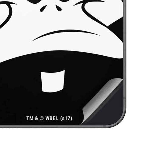 Looney Tunes Daffy Duck Plain Black and White Galaxy S25 Plus Skin