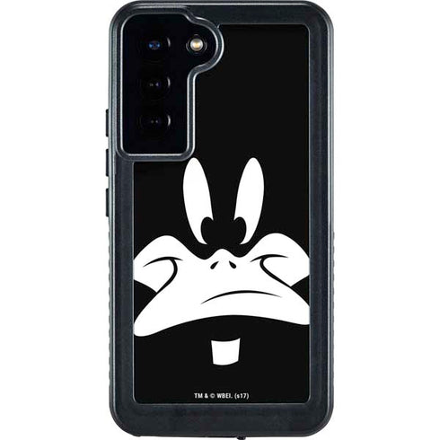 Looney Tunes Daffy Duck Plain Black and White Galaxy S24 Plus Waterproof Case