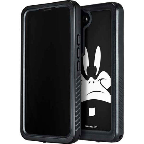 Looney Tunes Daffy Duck Plain Black and White Galaxy S24 Plus Waterproof Case