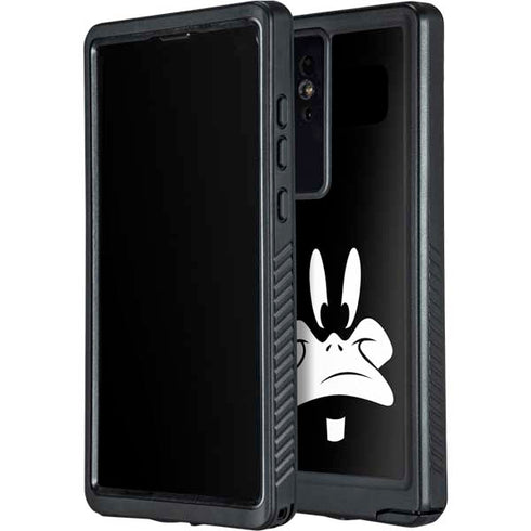 Looney Tunes Daffy Duck Plain Black and White Galaxy S24 Ultra Waterproof Case