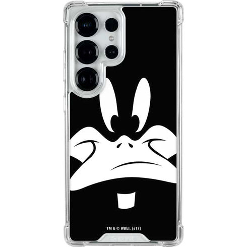 Looney Tunes Daffy Duck Plain Black and White Galaxy S26 Ultra Clear Case