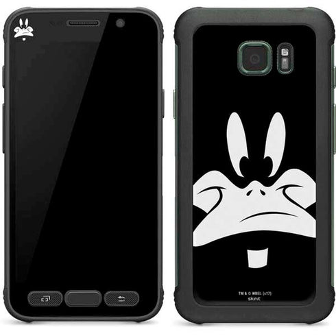 Looney Tunes Daffy Duck Plain Black and White Galaxy S7 Active Skin