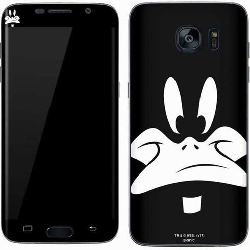 Looney Tunes Daffy Duck Plain Black and White Galaxy S7 Skin