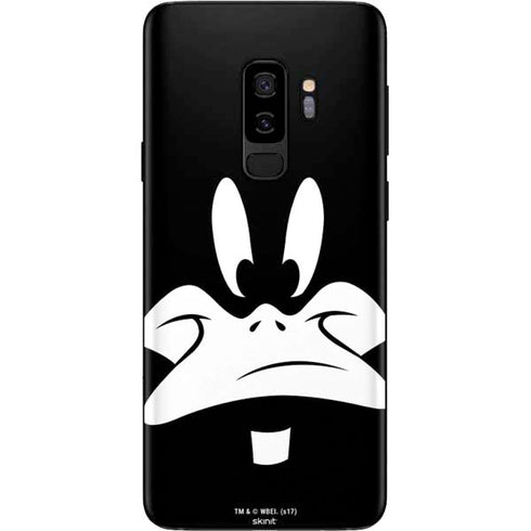 Looney Tunes Daffy Duck Plain Black and White Galaxy S9 Plus Skin