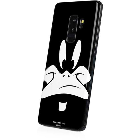 Looney Tunes Daffy Duck Plain Black and White Galaxy S9 Plus Skin