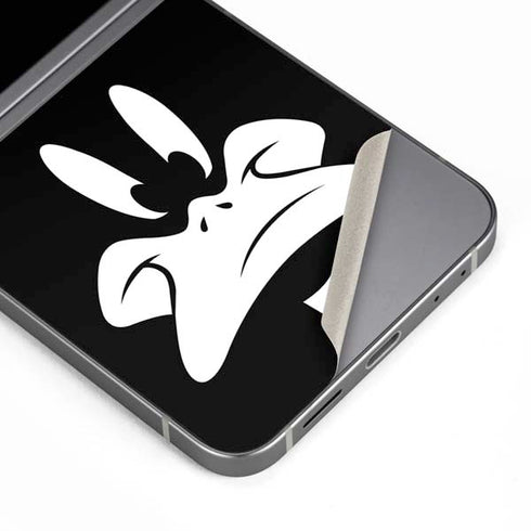 Looney Tunes Daffy Duck Plain Black and White Galaxy Z Flip6 Skin