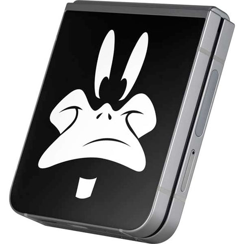 Looney Tunes Daffy Duck Plain Black and White Galaxy Z Flip6 Skin