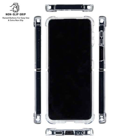 Looney Tunes Daffy Duck Plain Black and White Galaxy Z Flip6 Clear Case